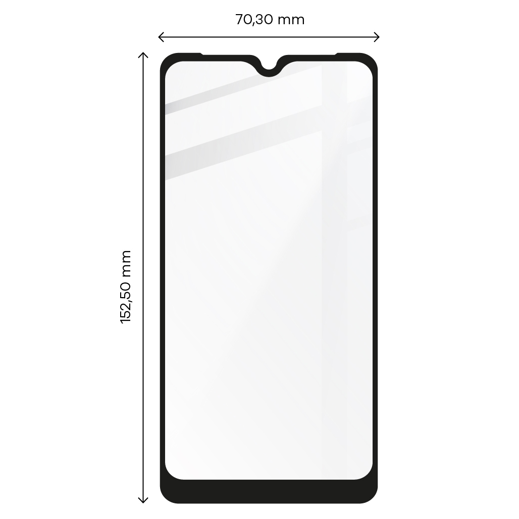 Szkło hartowane Bizon Glass Edge dla Moto G8 Play, czarne.